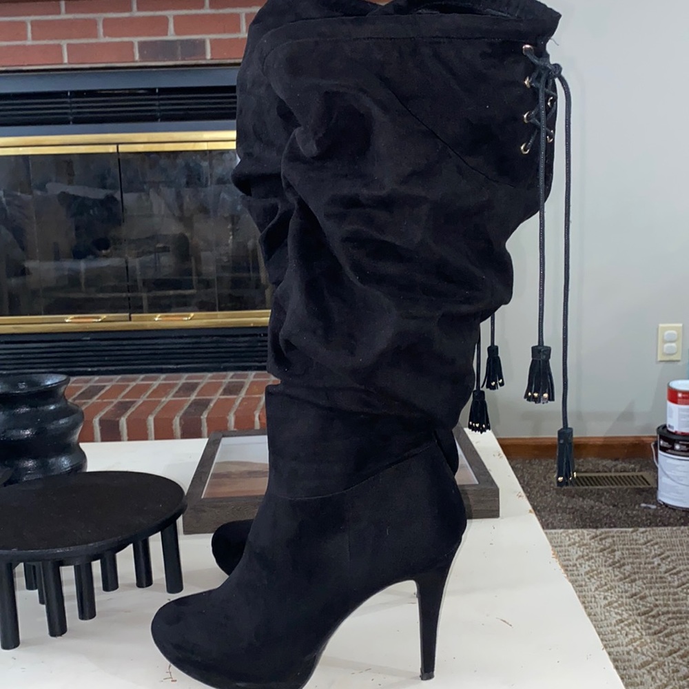Wide Calf Stiletto Boots